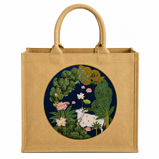 Handmakers Pichwari art Hamper Jute Bags