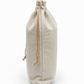 Handmakers Natural Jute Wine Bottle Bag with White Color