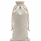 Handmakers Natural Jute Wine Bottle Bag with White Color