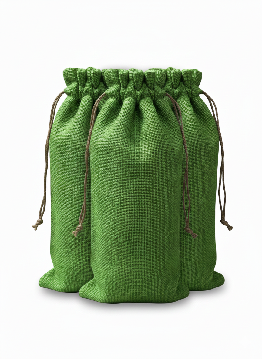 Green bottle bag