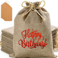 Handmakers Happy Birthday Jute Potli Bag