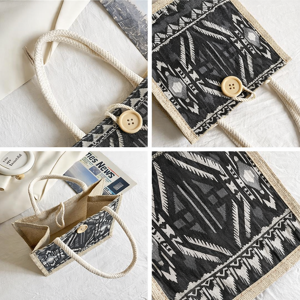 Designer Jute Lunch Bag Handmakers