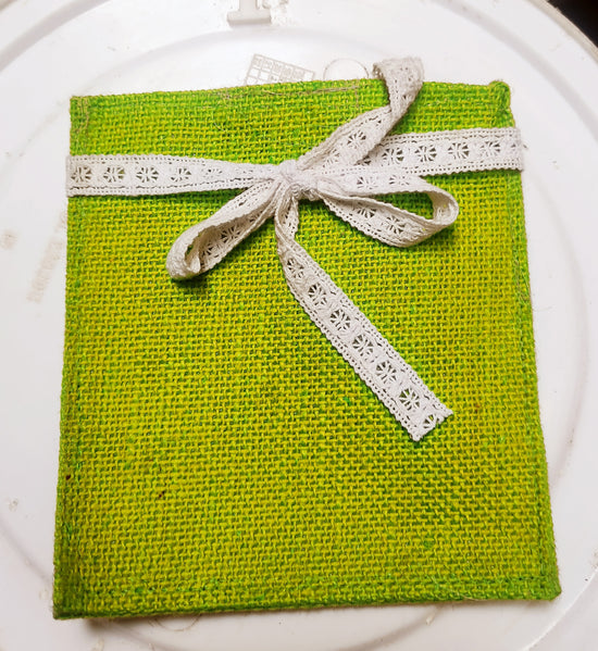 Colorful Green potli pouch for wedding gift bag, return gift