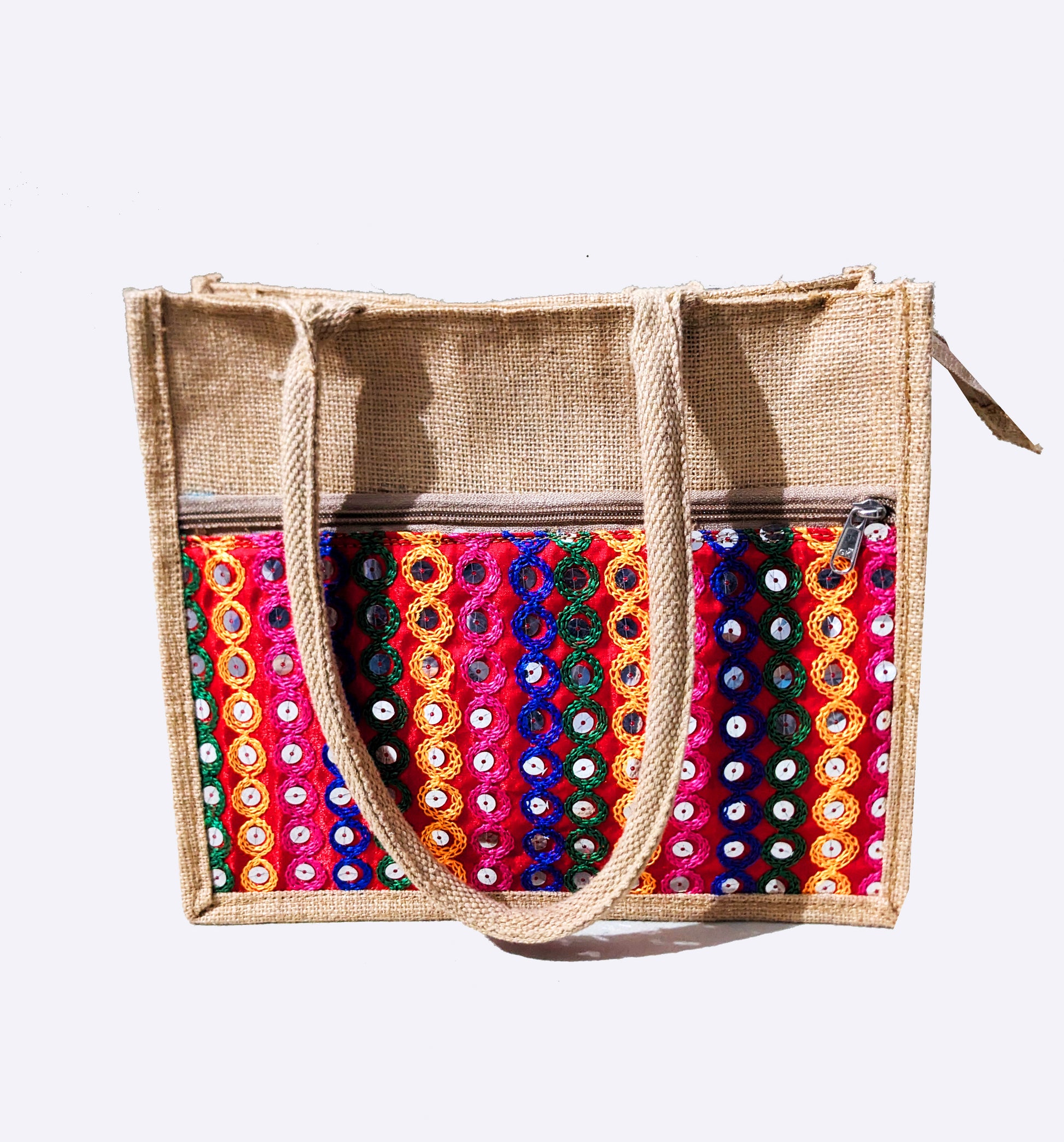 jute wedding tote bag