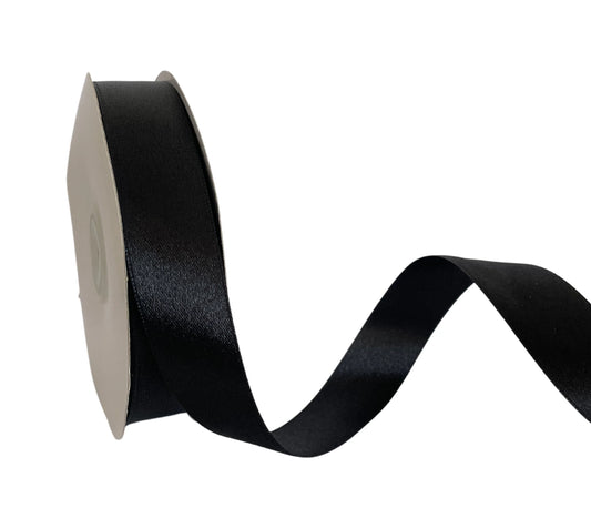LUXE SATIN | BLACK | 25MM | 47MTR