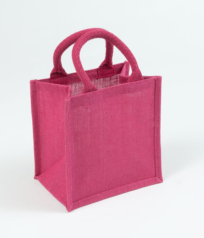 Handmakers Festive Pink Jute Gift Bags 