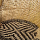 Handmakers Natural Black & Beige Mudda Chair Set 1 Chair + Stool | Eco Furniture