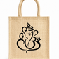 Handmakers Diwali Return Gift Ganesh Jute Bags 8X8X5 Inch