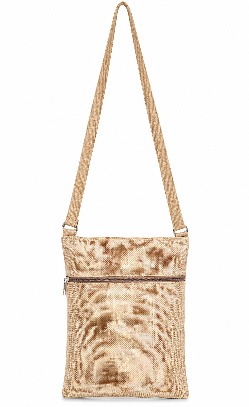 Handmakers Jute Sling Bag – Eco Side Bag for Travel, Gym & Essentials