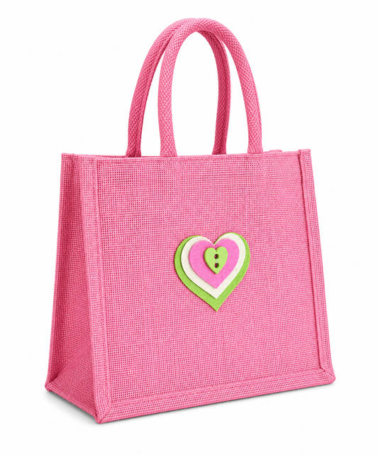 handmakers natural jute handbag 12"X12", pack of 10