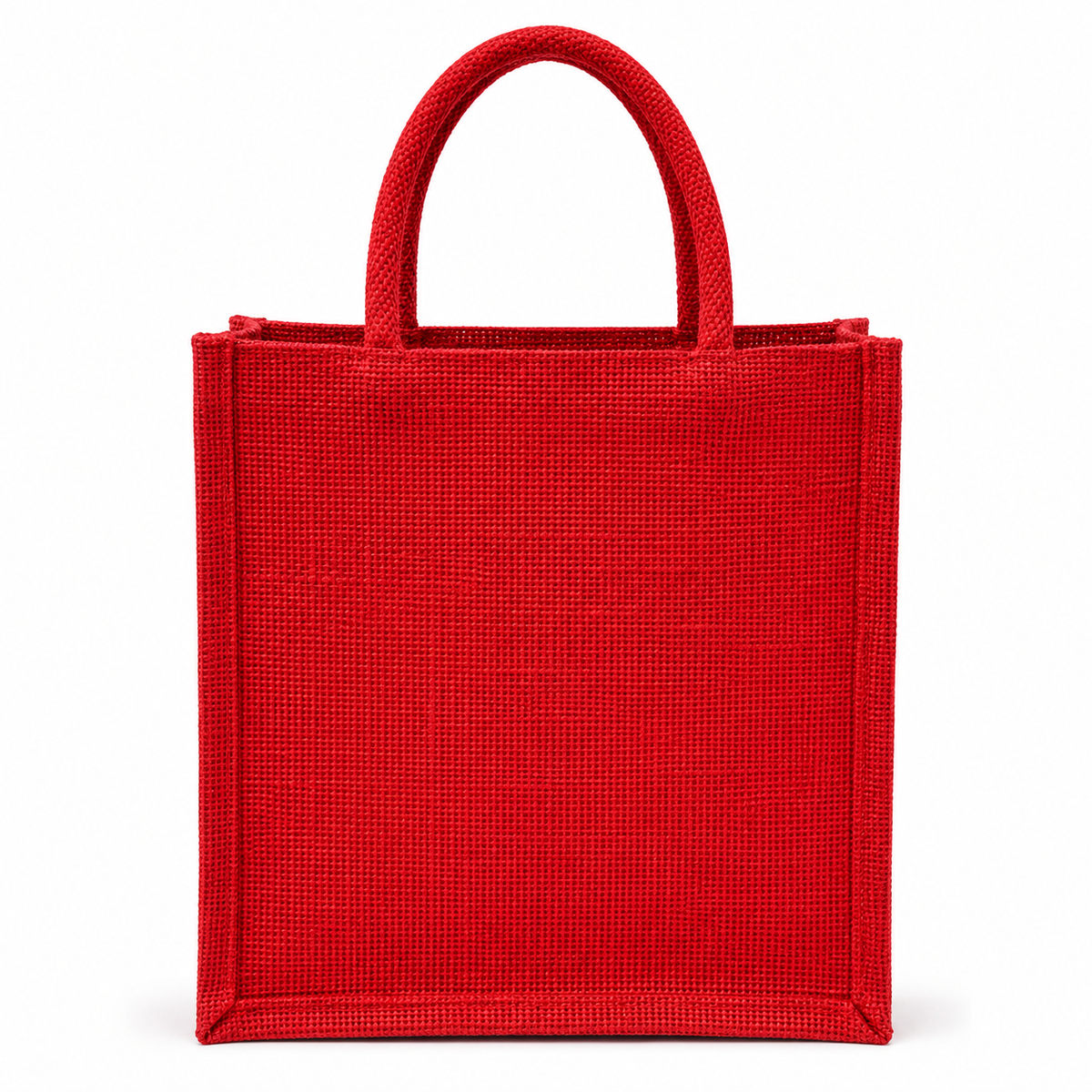 Handmakers Red Jute Gift Bag | 10 x 10 x 5 Inch