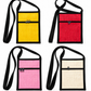Jute Crossbody Sling Bag for Women & Men, Lightweight Zipper Pocket Shoulder Bag, 7 x 9 Inch pack of 4
