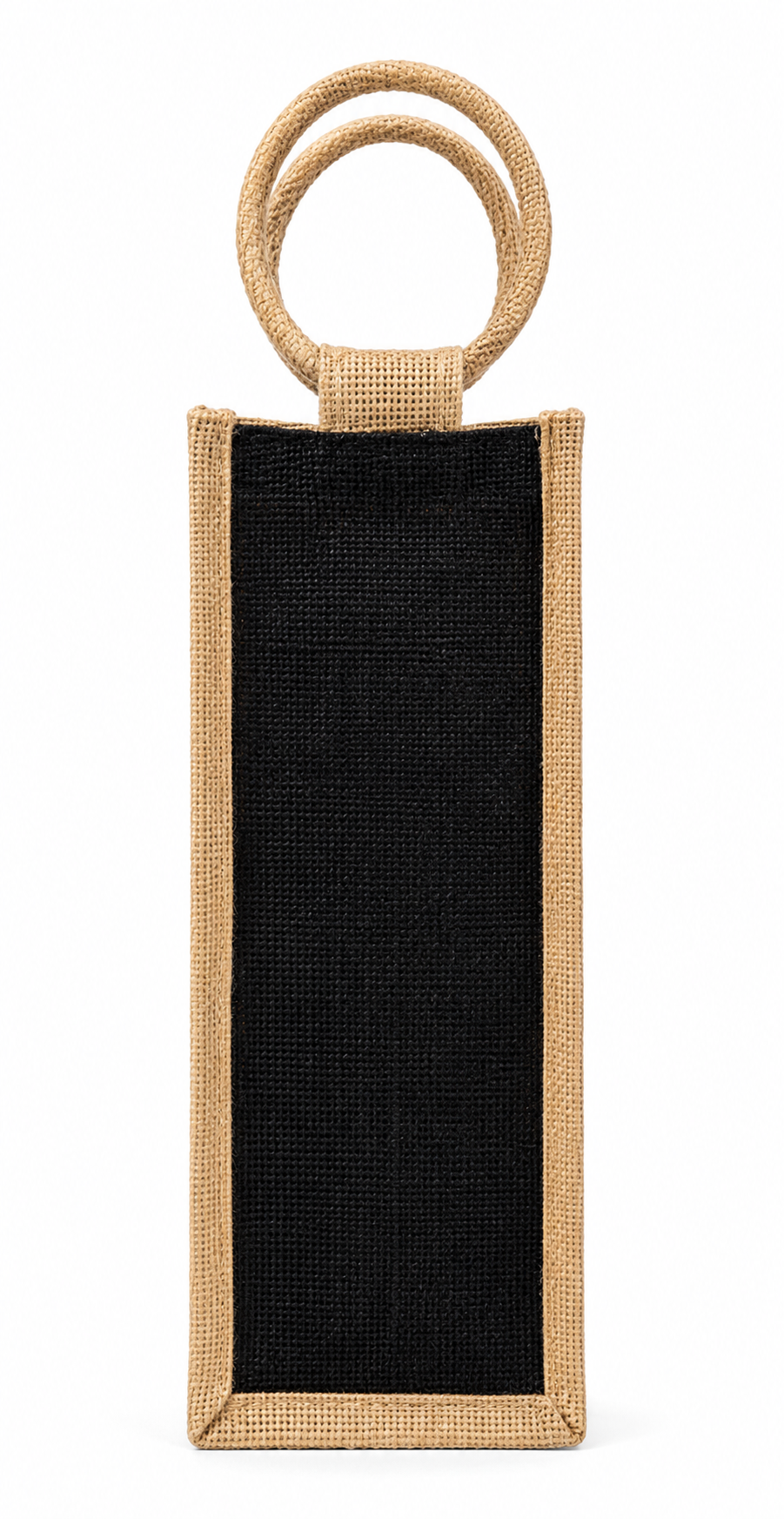 Handmakers Jute Wine Bottle Bag | 12 x 6 x 5 Inch