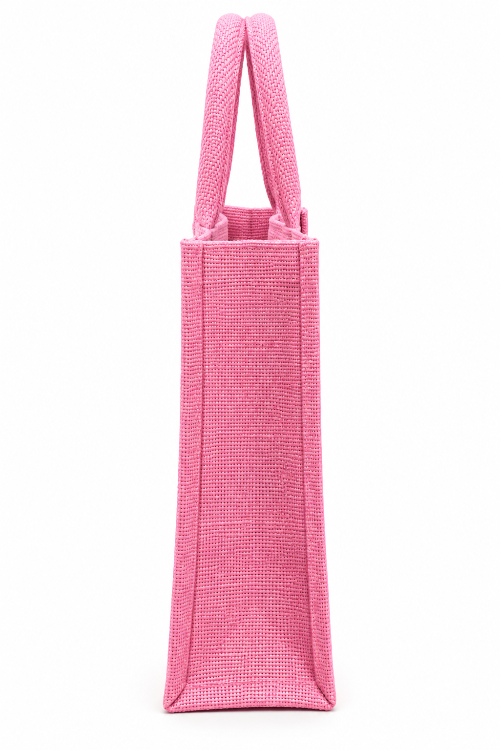 Handmakers Pink Jute Tote Bag with Handles | Reusable Eco-Friendly Shopping & Gift Bag | Jute Bag for Wedding, Return Gifts, Festivals & Daily Use