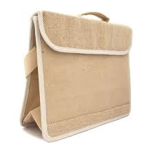 jute laptop side bag