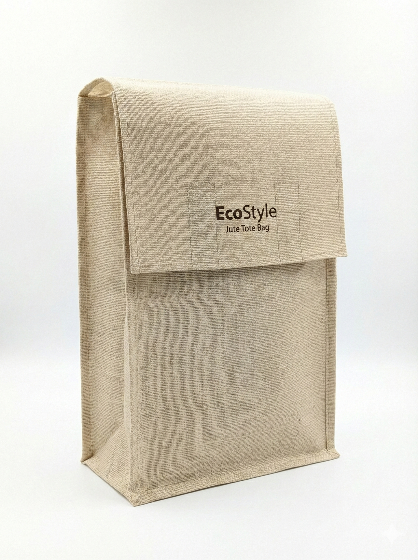 Handmakers EcoStyle Natural Jute Office Tote Bag, Eco-Conscious Professional Storage Solution for Business and Workplace Use