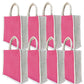 Handmakers  Natural Pink Jute Bags  Pack of  50  (14x12x5 inch)