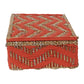 Handmakers Handmade Storage Hamper Box – Orange | Premium Cotton Rope Organizer Basket with Lid | Decorative Storage Box for Gifts, Bedroom, Living Room & Home Organization