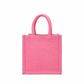 Handmakers Pink Jute Tote Bag with Handles | Reusable Eco-Friendly Shopping & Gift Bag | Jute Bag for Wedding, Return Gifts, Festivals & Daily Use