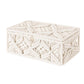 Handmakers Rectangle Storage Box with Lid – Off White | Handmade Cotton Rope Organizer Basket with Cover | Decorative Storage Bin for Bedroom, Living Room, Closet & Home Décor