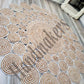 white & beige jute braided rug