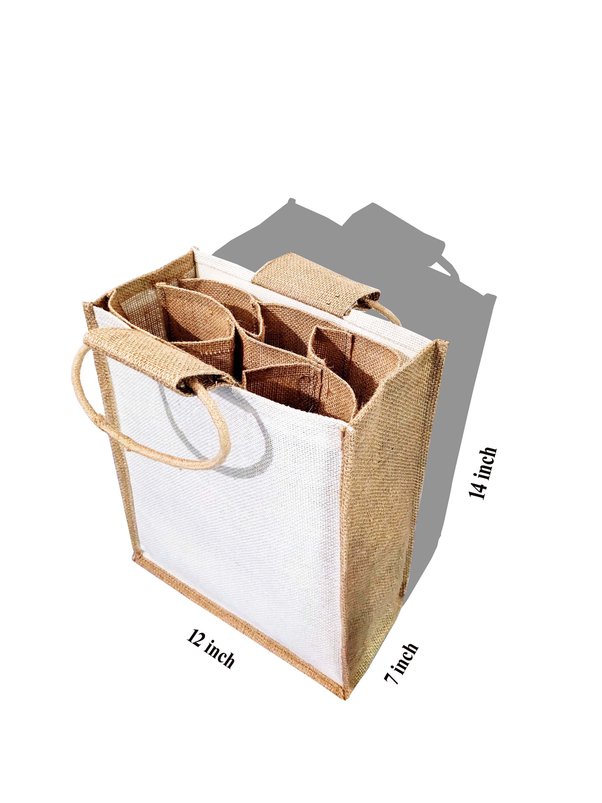 Jute wine bottle bags