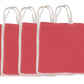 Natural handmade pure Red jute bag with Rectangular Shape (Set of 4)