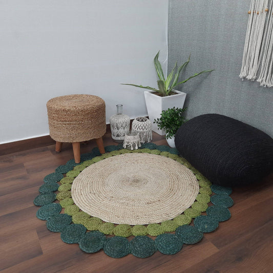 green braided jute area rug 