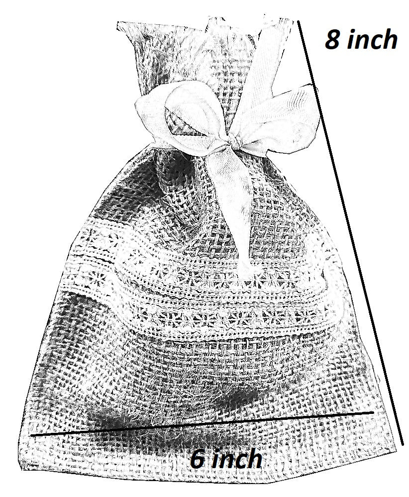 6x8 Inch Jute Potli