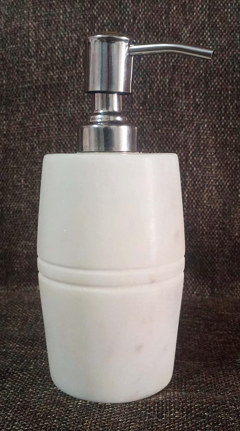 Handwash Marvel Stone Bottle Dispenser Luxury with White