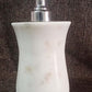 Handwash Marvel Stone Bottle Dispenser Luxury with White Flower Pot Shape