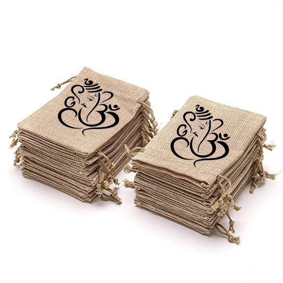 8x8 Inch Jute Potli 4