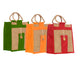 Natural Jute Cloth Handbag With Combo Color ( Set of 3)