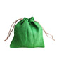 Handmakes Natural Pure Green Jute Gift Potli Bags 7X8 Gift Pouches