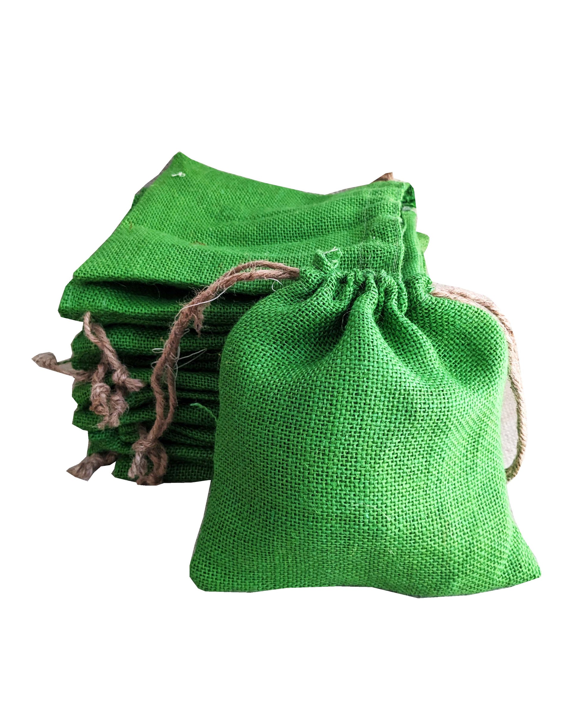 green jute potlis bag