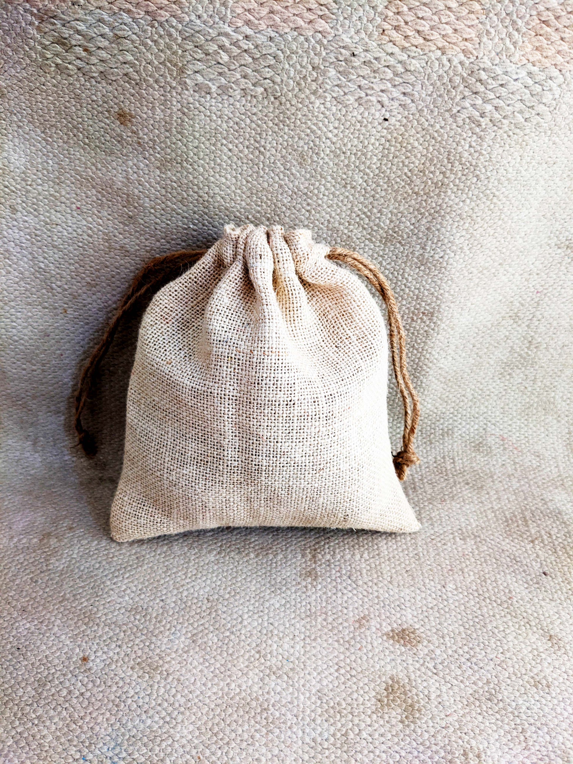 Handmakers White Jute Potli Bag
