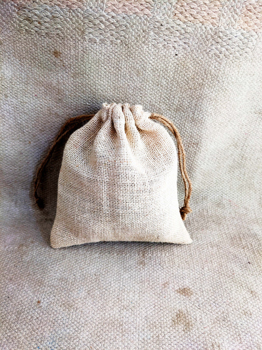 Handmakers White Jute Potli Bag