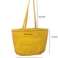 Handmakers Handloomed Women Handbag with yellow clolor