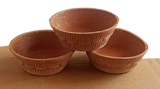 	 Handmakers Clay Serving Bowls