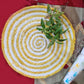 White & Yellow Dinning Table Placemat (Set of 4)
