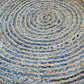 Handmakers! Jeans juteHandmaker! Jute Beige area rug with outer circle Round Area Rug for living room