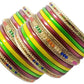 Hanmakers ! Jaipuri Pure hand made Multicolor Bridal and Partywear Lac Bangles Set of(13+13)