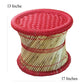 Handmakers red bamboo stool for out door furniture