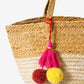 Handmakers  Pure jute rug Handbags for women with Curve shape