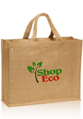 Natural Handmade Pure Jute Handbag With Eco shop (Set of 2)