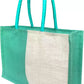 Natural Jute Handbag With Multicolor (Set of 2)