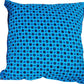 Handmakers Cotton Square Chair Pad Seat Cushion (18 inch X 18 Inch, Blue)
