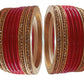 Lac Bangles with Red And Golden color