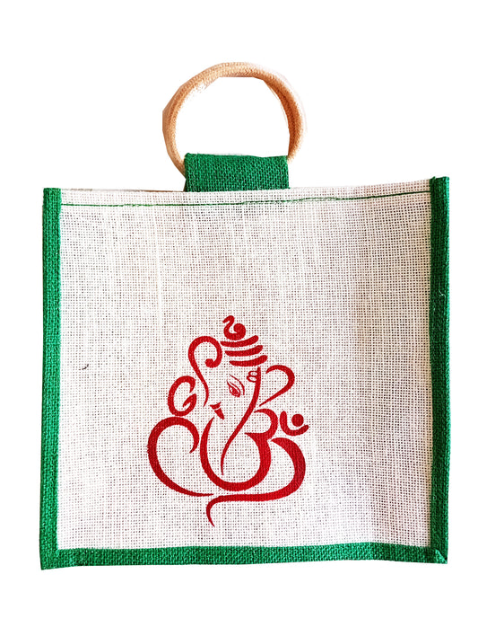 Elegant Jute Wedding Favor Bags with Green Color Personalized Jute Bags for a Memorable Wedding Celebration