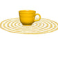 White & Yellow Dinning Table Placemat (Set of 4)